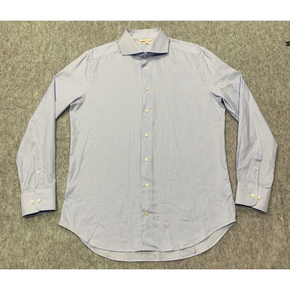 Suitsupply Other - Suit Supply Cotton Two Ply Men's Blue Button Up Shirt - Size 42/16.5